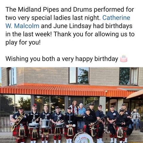 Happy birthday Cathie and June
The band celebrated the birthdays of two former band