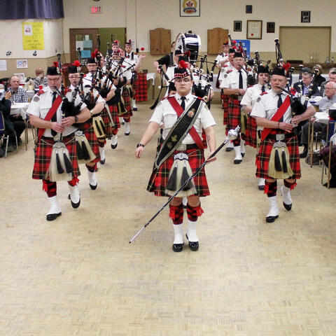 Burns Supper, January 2019
Marching in to a packed house to celebrate Robbie