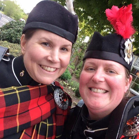 Smiles all around
Tammy and Meg like to have fun at band events.