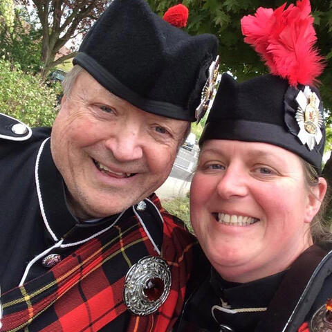 Happy bandmates
Chuck Penny and Meg McKinnon