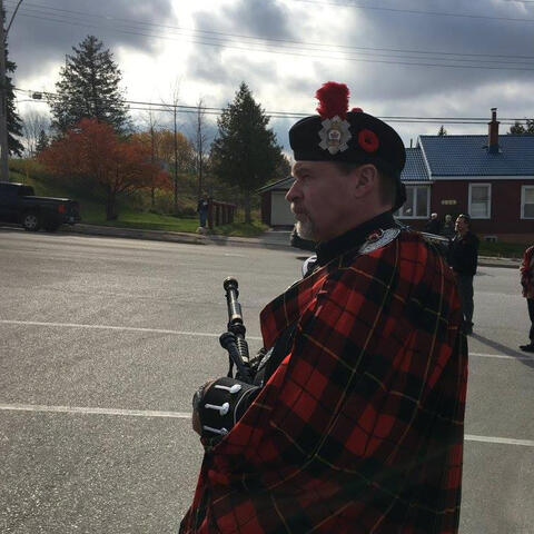 Pipe Major Ivan Miller
Remembrance Day Services